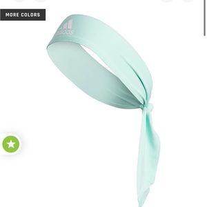 Adidas Alphaskin Tie Headband in mint